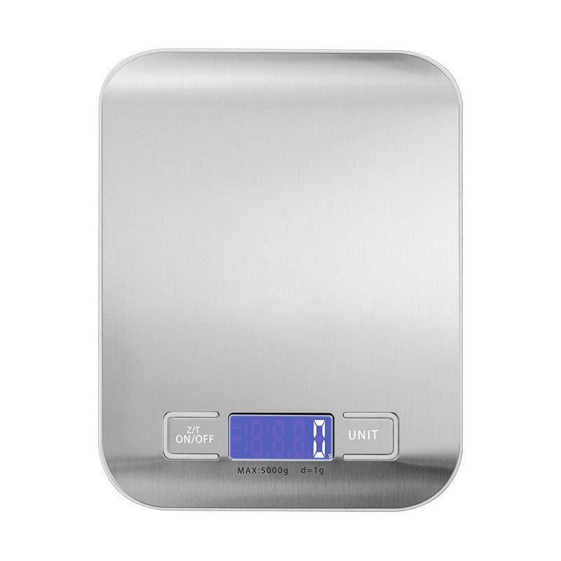 Kitchen Electronic Scale Household Food Baking Gram Measuring with LCD display and stainless steel surface